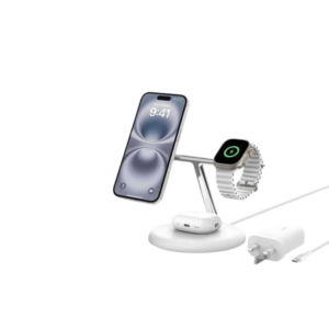 Belkin Qi2 3-in-1 Magnetic Wireless Charging Stand