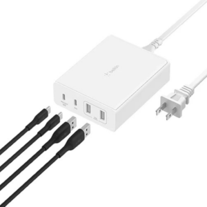 Belkin 108W USB-C GaN 4-Port Charger – White with 2M Cord